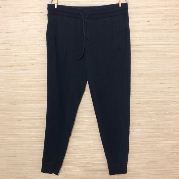 Patrick Assaraf Joggers / Casual Pants Size Large US In Blue Pima Cotton Blend